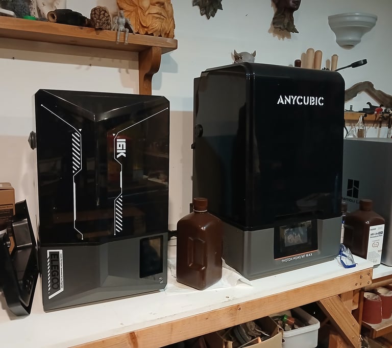 Resin 3D printing equipment used for high-detail 3D sculptural services