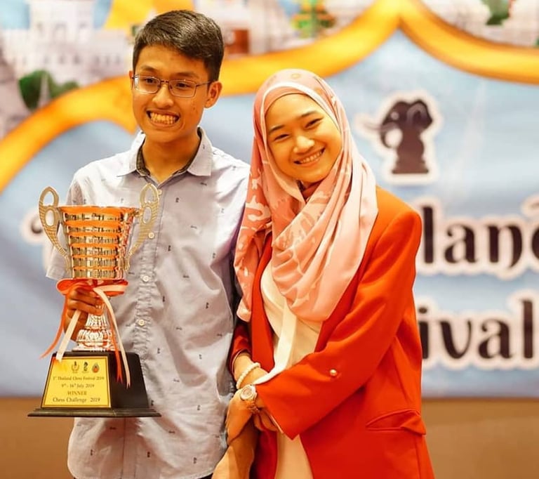 Ellie Emira and brother Emir Rusyaidi Challenger Champion at Thailand Festival 2019