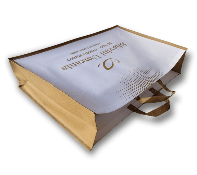 Non Woven Stitched Bag with Multicolor Print