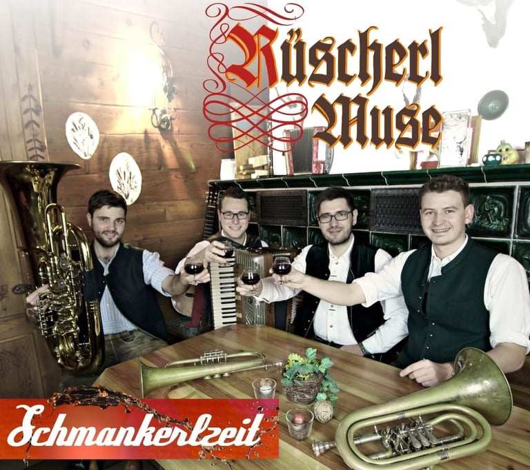 Vorderseite des CD-Cover der Rüscherl Muse