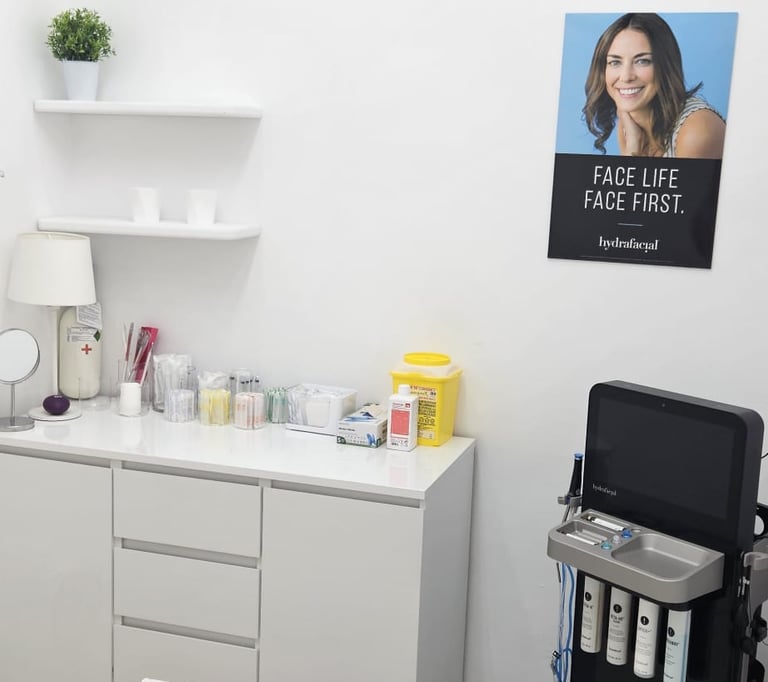 Sala de tratamientos de la Clínica de Medicina Estética Dra. Beatriz Orta en Vitoria-Gasteiz