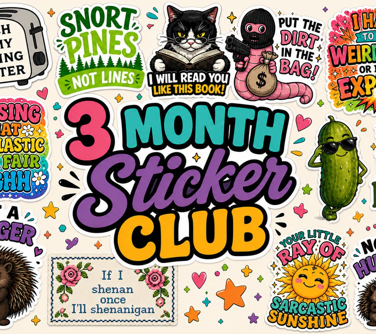 3 MONTH STICKER CLUE