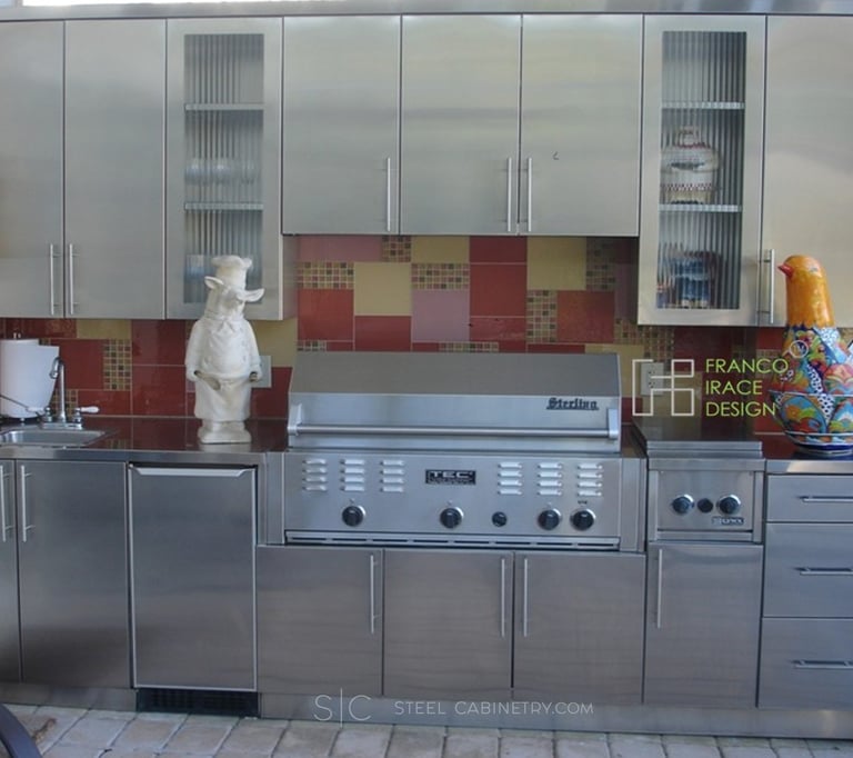 stainless steel outdoor cabinets