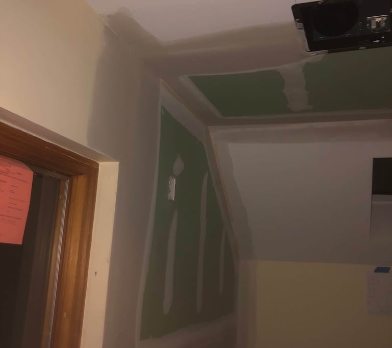 northampton drywall repair in bathroom