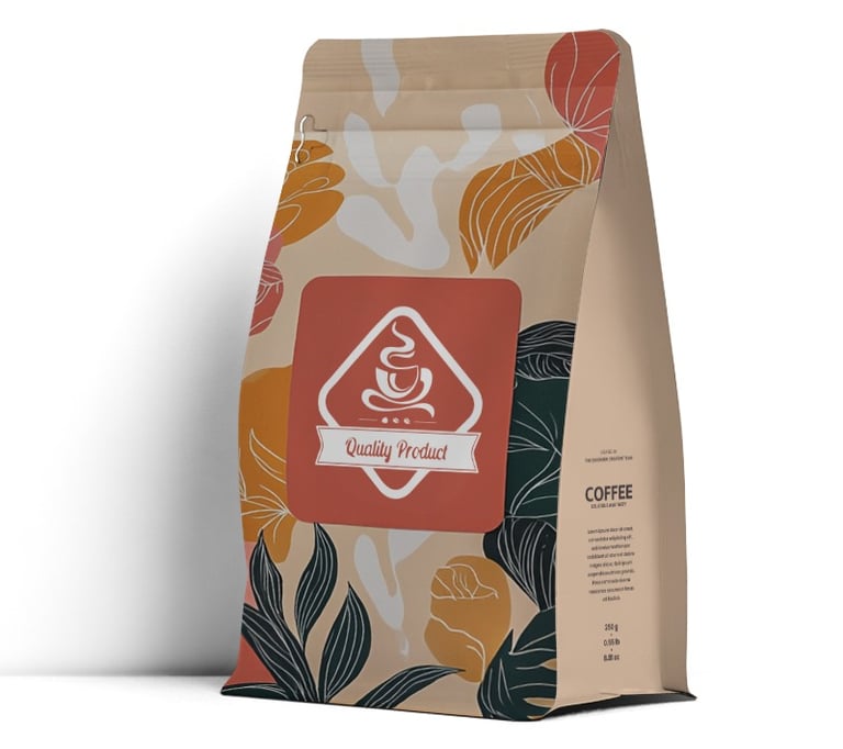 Custom Kraft Coffee Bags Manufacturer