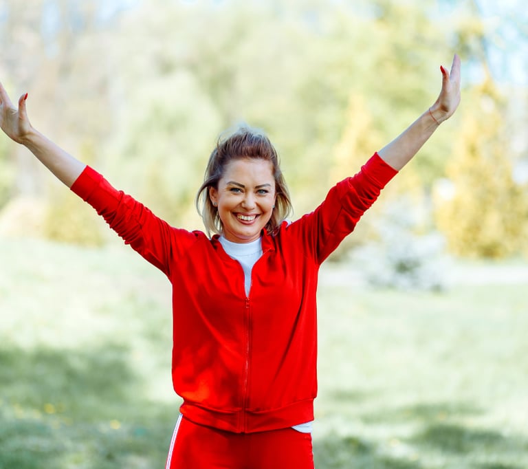 Mujer felicidad adelgazar autocuidado