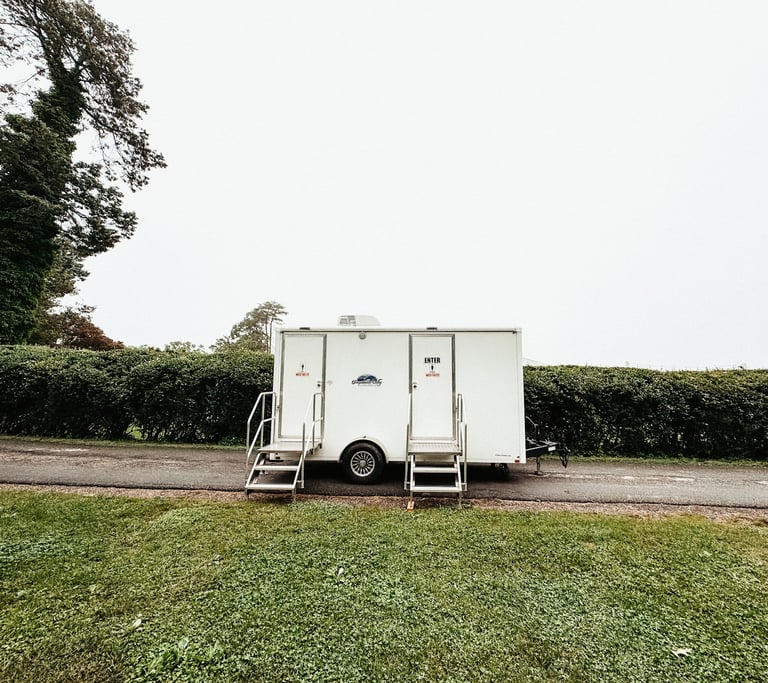luxury bathroom rentals, luxury restroom rentals, luxury rental bathrooms