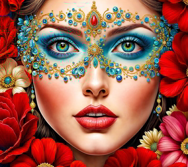 masque froral, inspiration ornementale