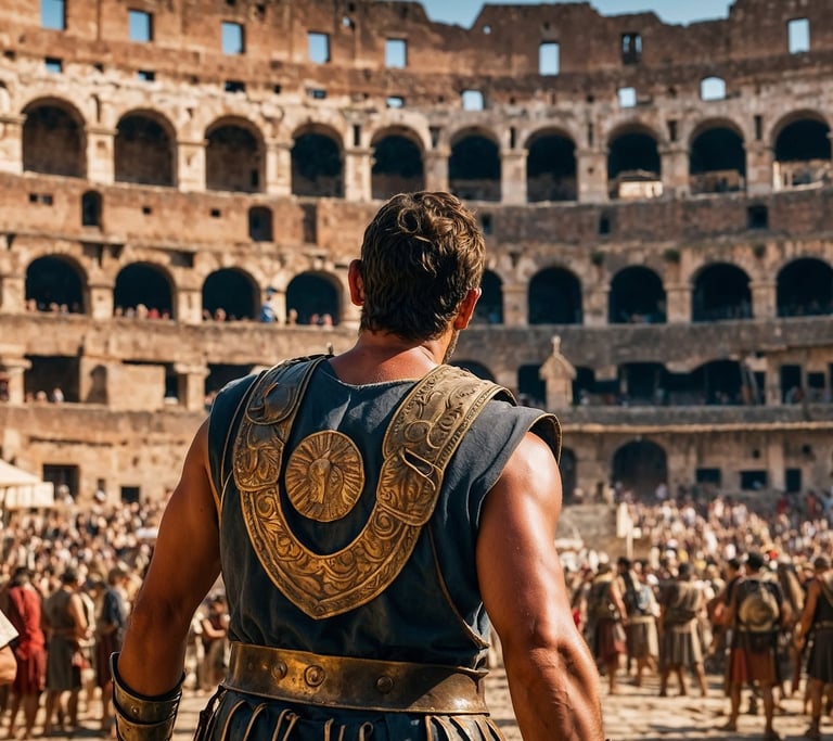 The grandeur of the Colosseum of Rome