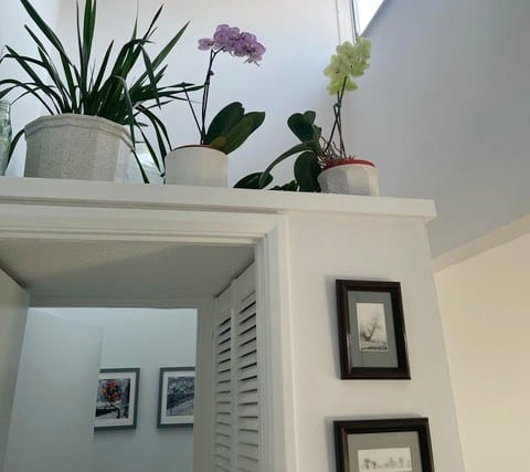 Photo of redecorated hallway