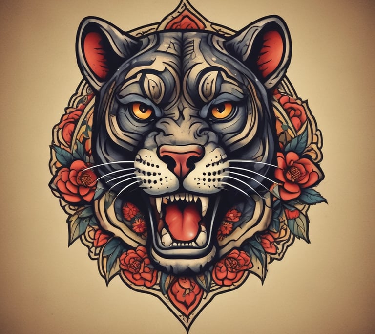 Close-up of a sleek black panther poised in a lush jungle, symbolizing strength and precision.