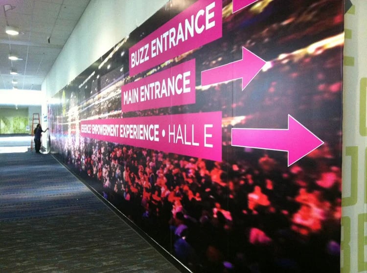 Printed signage for events, conferences and exhibits