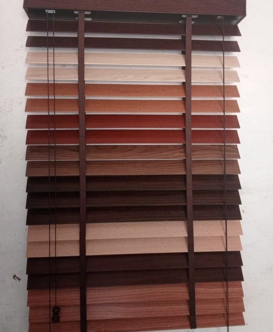 Elegant wooden blinds for a warm, natural look, privacy, and sun protection in homes and offices.