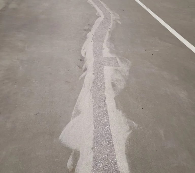 Réparation urgente sol industriel