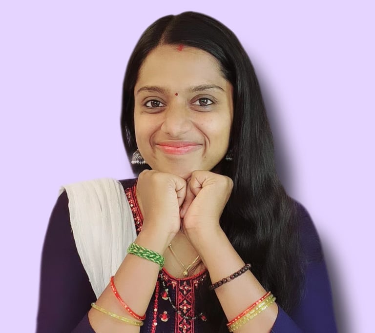 a woman in a blue dress and a white shirt