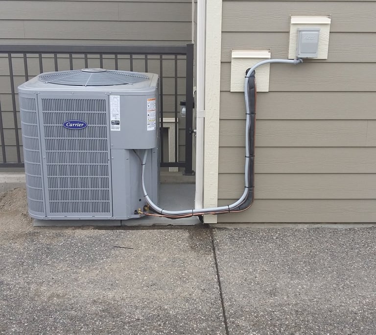 Air conditioning unit installed by Bystrom Industries in Kamloops