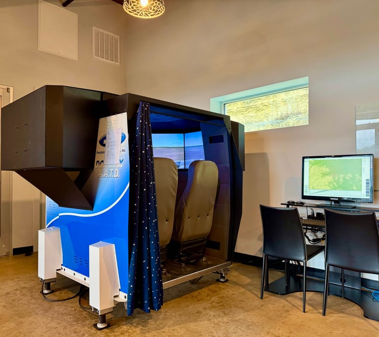 Flight Simulator Flight instruction at Boerne Stage Airfield great for teaching flight instructors