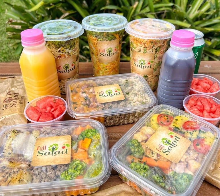 Full Salad Brasil- A Comida mais Saudável: Saladas no Copo, Marmitas Fit, Frutas e Sucos de Frutas!