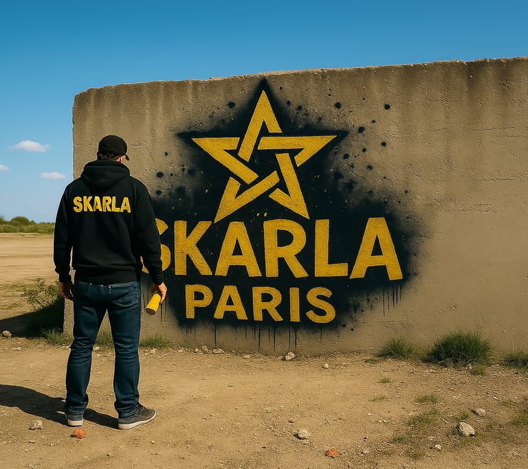 Graffiti skarla image de garde 