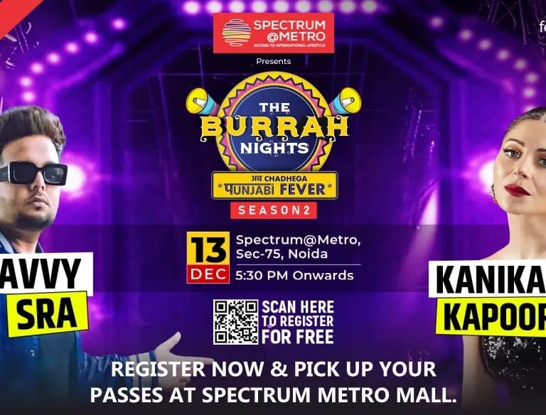 Burrah Night at Spectrum mall singers and timing