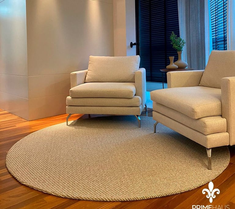 tapete sob medida redondo