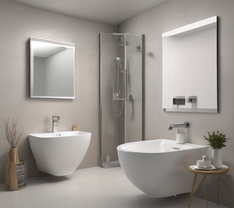 Three metallic cross-handled faucets are attached to a wall plate, each labeled with decorative text. The central faucet's label reads 'Lille Herbeau France'. The design is vintage with a polished chrome finish.