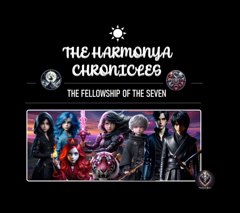 Second Album Cover - The Fellowship of the Seven | The Harmonya Chronicles