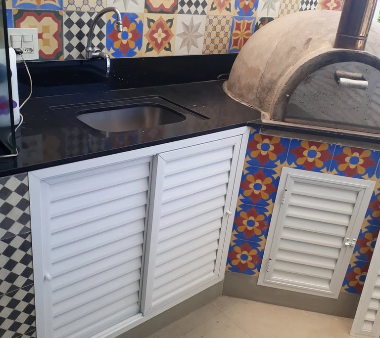 portinho de aluminio para pia