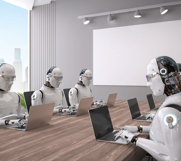 Robots on computers 