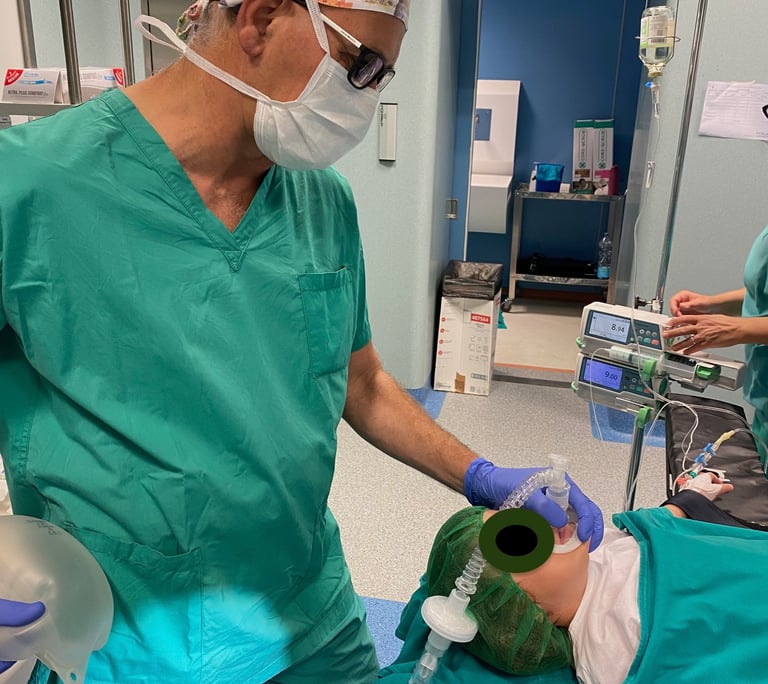 provcedura di anestesia pediatrica dr gabanetti