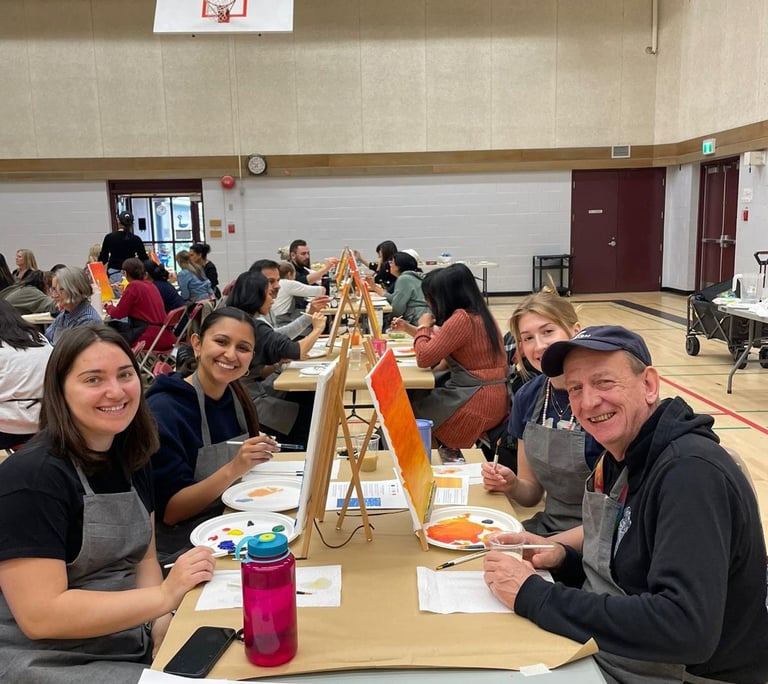 teacher pro d day paint party