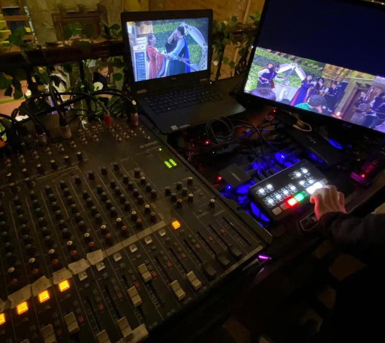 Consola de sonido y grabación profesional