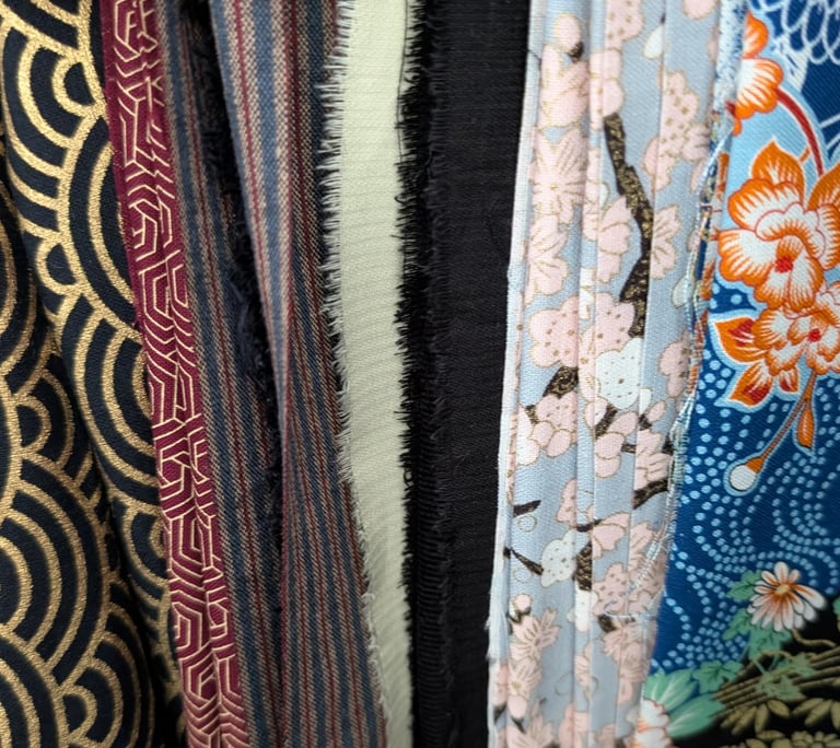 a variety of different colored fabrics and fabrics