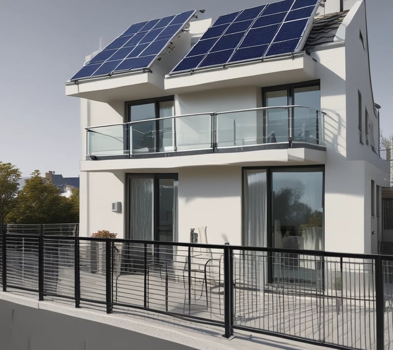 A vibrant image showcasing various eco-friendly energy kits.