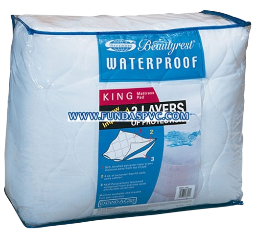 funda de plastico con cierre para empacar edredon