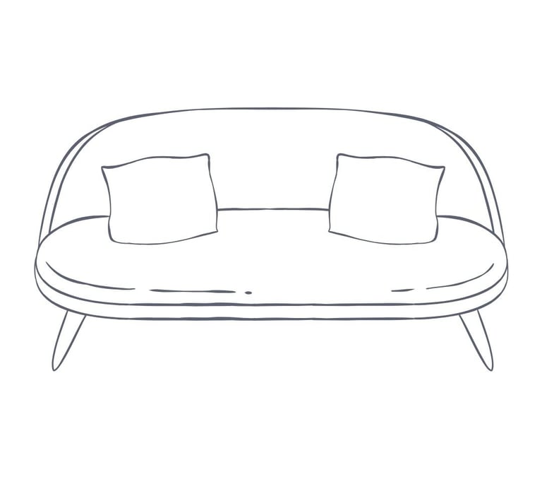a couch with two pillows and pillows on it like the therapeutic partnership
