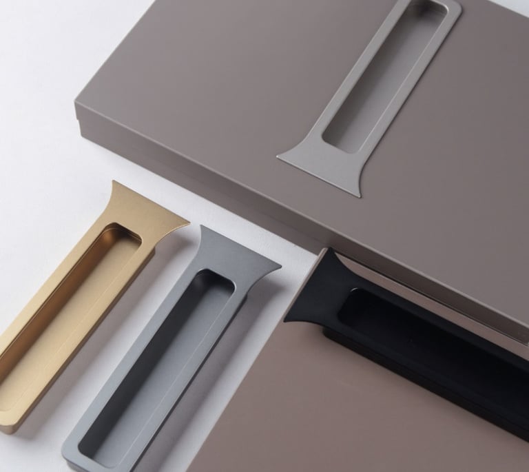 Aluminum Alloy Invisible Fish-Tail Cabinet Handle – Rustproof Hidden Hardware for Kitchens, Wardrobes & Bathrooms