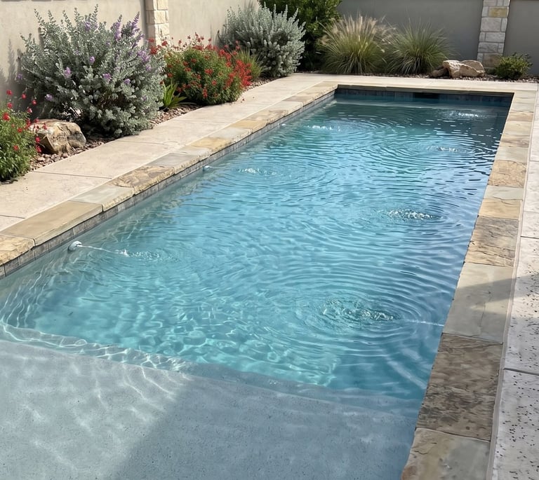 Clear pool after plumbing and valve repair in Round Rock TX