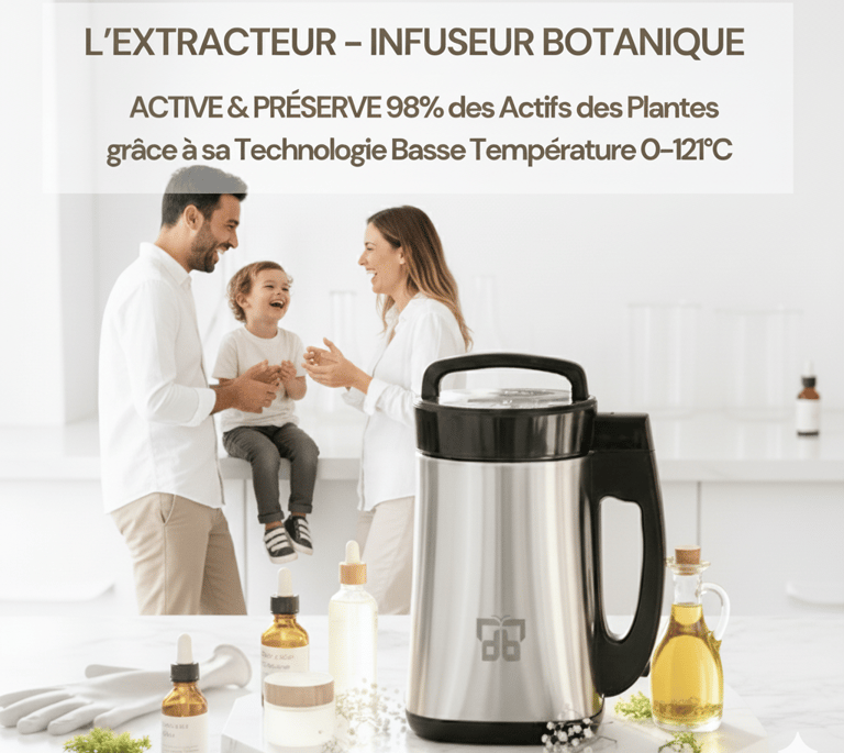 extracteur botanique infuseur d'huile végétale