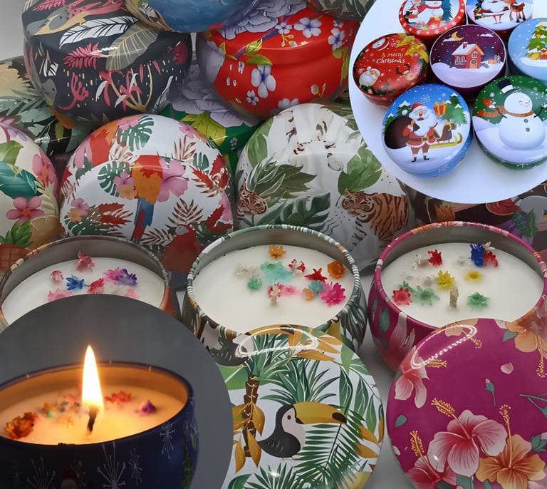 Scented candle with the fragrance of Grasse (France) from the low-cost collection