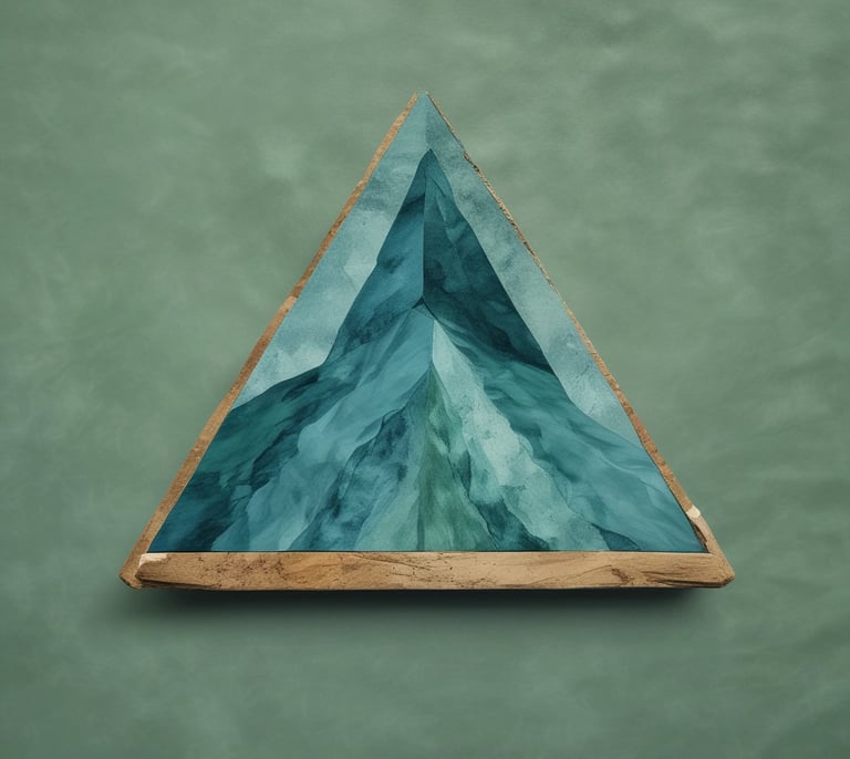 Mineral blue and forest green