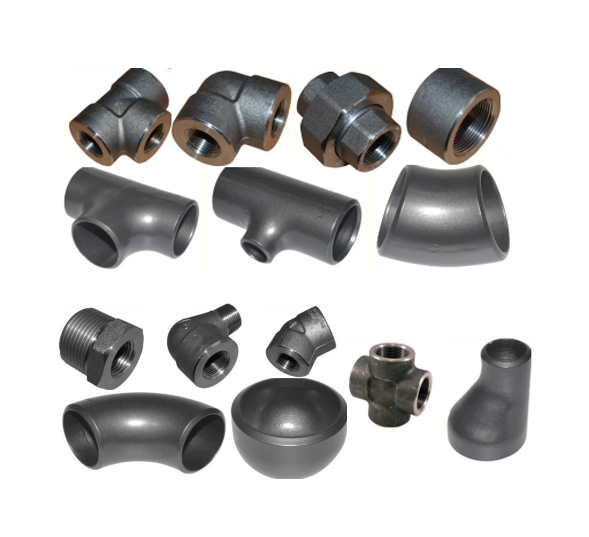  Fittings Short - Long radius of Elbows, Tees (Reducing -Straight Equal),  Reducers (Concentric-Eccentric), Caps, Stub End,