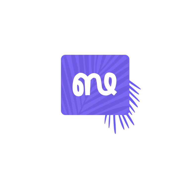 Branded mosaic music purple box with leaves