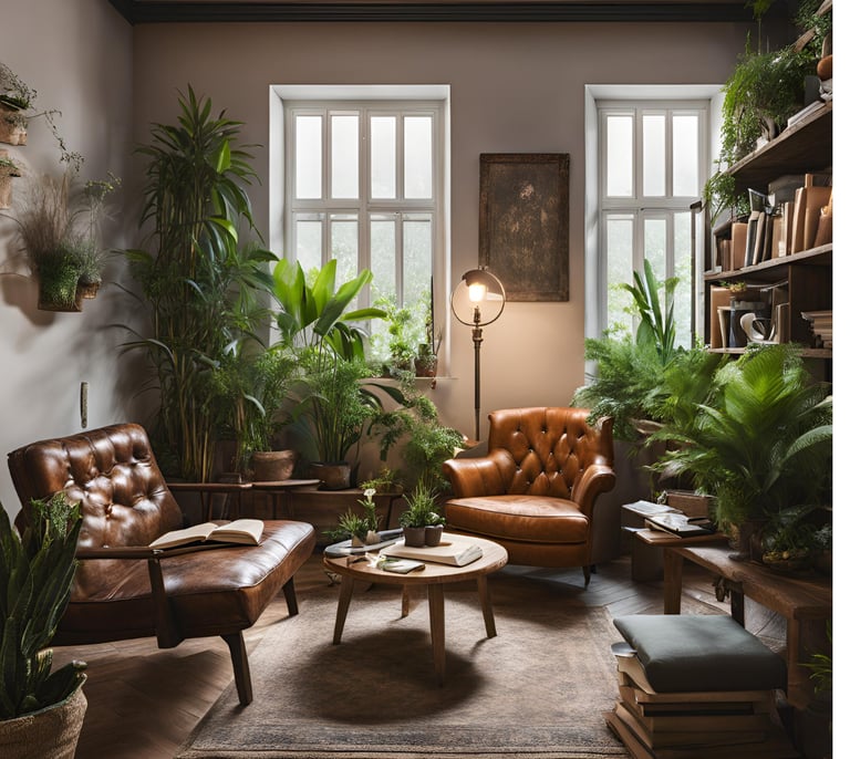 Imagem de um consultório de psicologia 