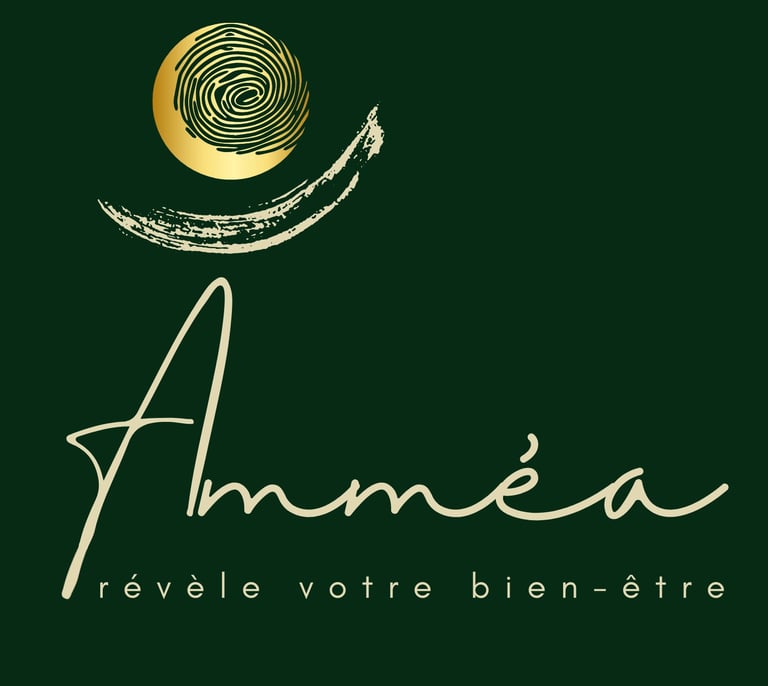 Logo réalisé par fovassist pour Amméa, fond vert