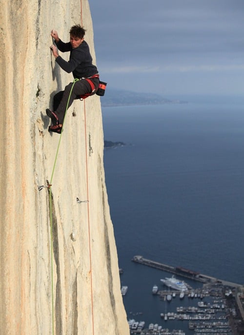 grimpeur au dessus de Monaco