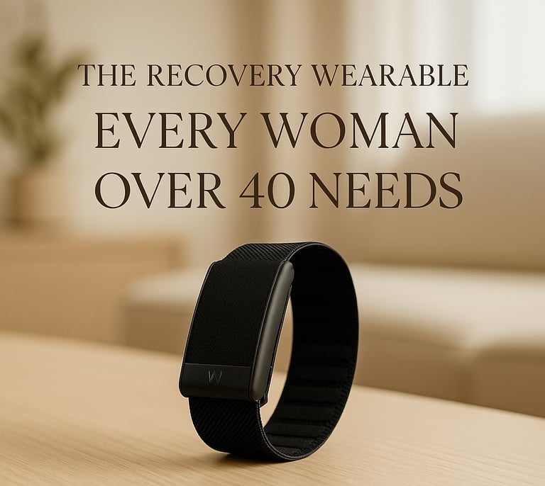 A black Whoop 4.o wrist-worn health - sleep tracker