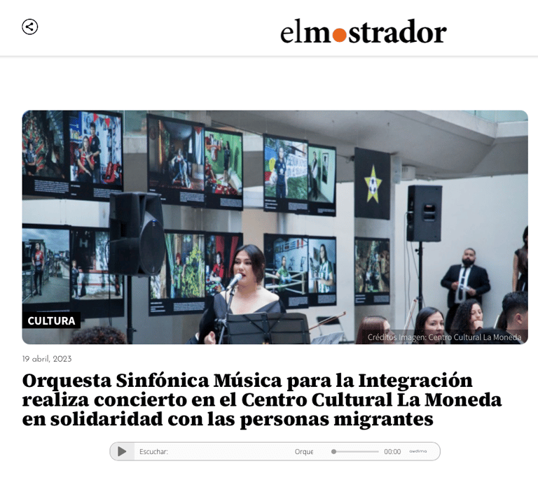Eloy Rojas Quintero Dirige a Nelson Vinot y su Tierra Sagrada en La Moneda