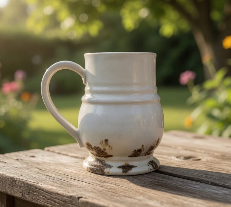 Custom mug, hand made by Meadowlark Mudworks