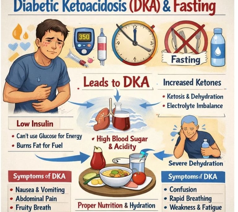 🩺 Diabetic Ketoacidosis (DKA) and Fasting 💉🥣